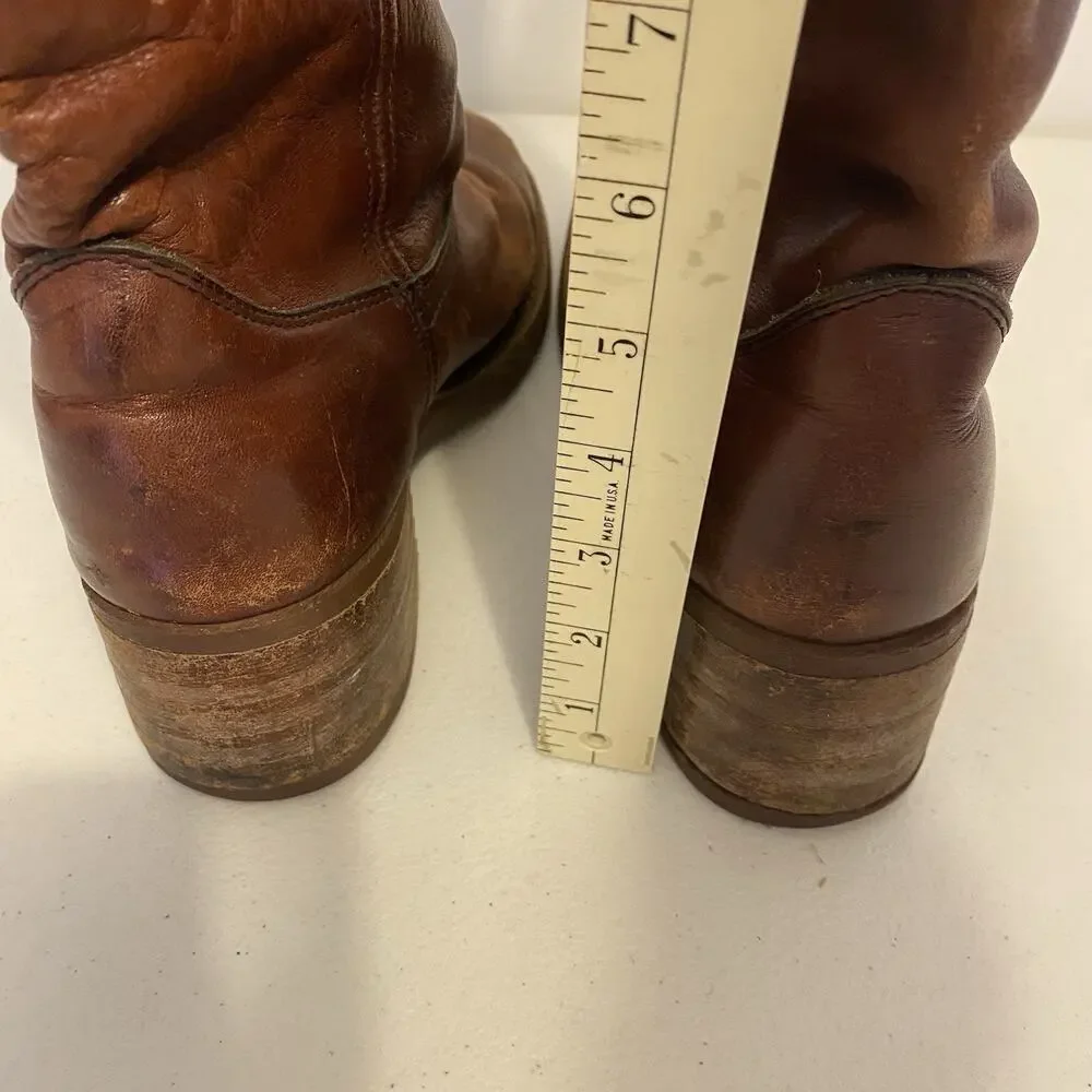 Vintage Goodyear Neolite Brown Leather Boots Oil Chemigum Proof Women Size 7
